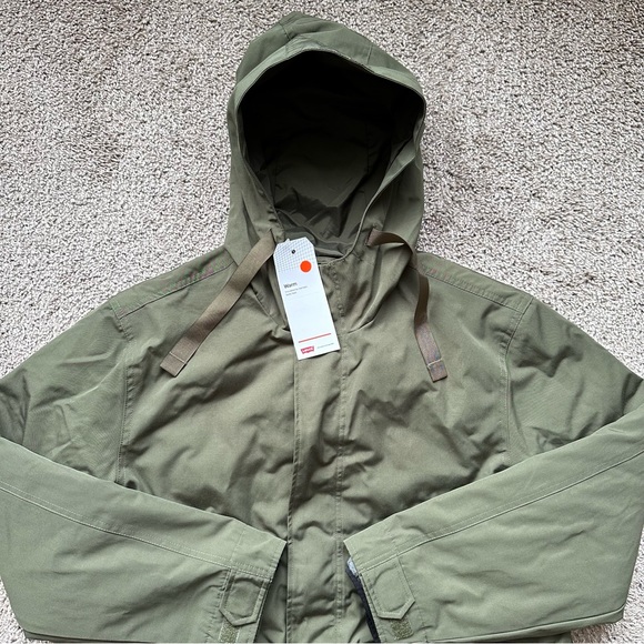 FOLSOM UTILITY JACKET MENS DETACHABLE QUILTED THERMORE INSULATED HOODED WHITE - Picture 3 of 11